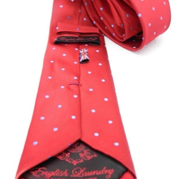 English Laundry Christopher Wicks 100% Silk Red - Picture 2 of 5